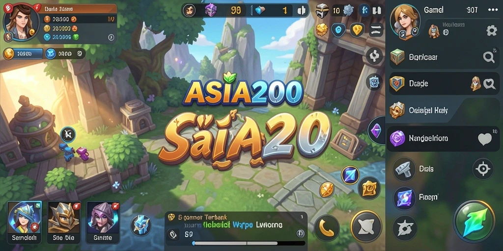 Screenshot utama ASIA200 menampilkan gameplay Idle yang menarik.