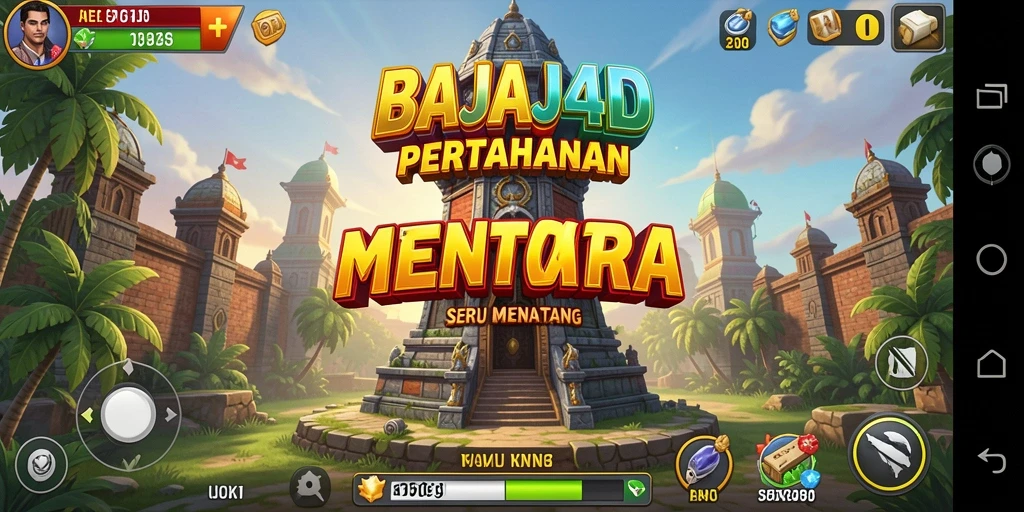 Screenshot gameplay BAJAJ4D menampilkan aksi menara yang intens dan taktik menyerang.