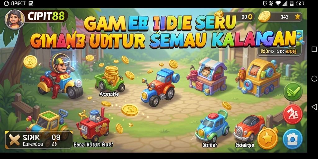 Tampilan gameplay saat mengumpulkan sumber daya dalam CIPIT88.