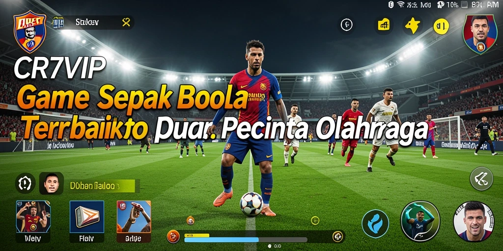 Tampilan gameplay CR7VIP dengan aksi sepak bola yang mendebarkan.