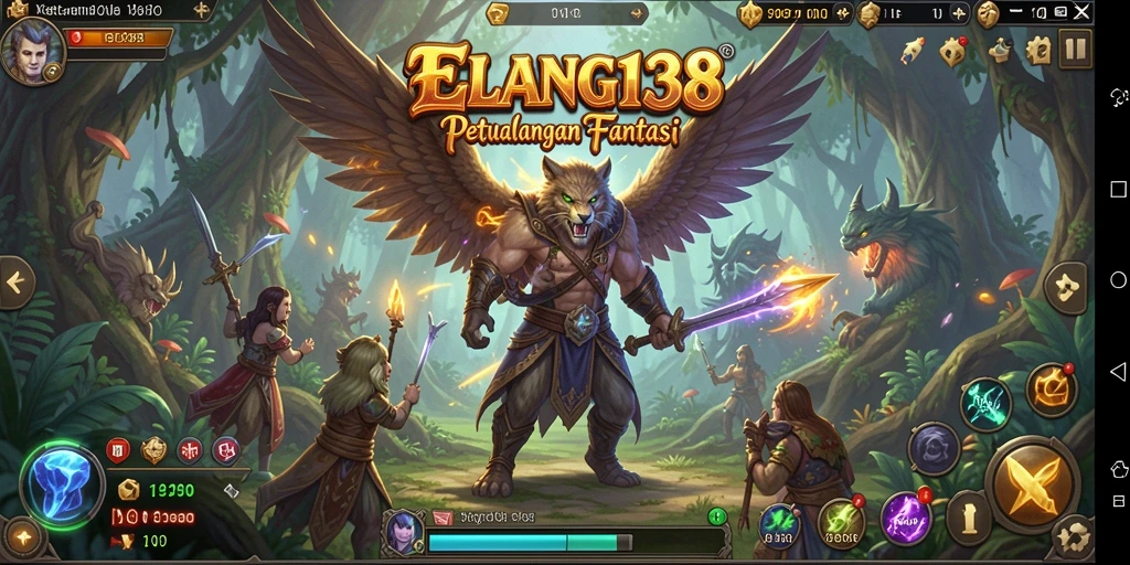 Tampilan gameplay menakjubkan ELANG138 dalam dunia RPG yang luas.