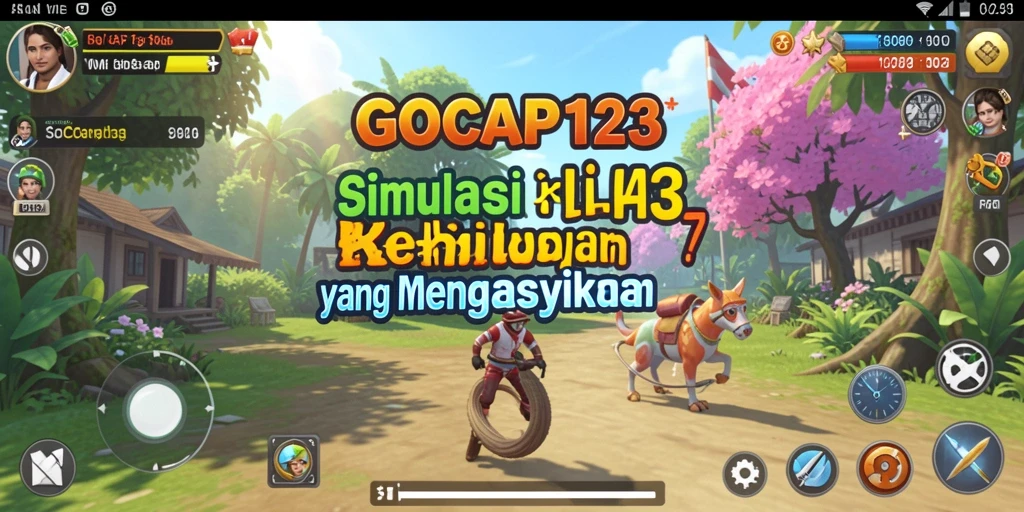 Tampilan gameplay GOCAP123 yang menakjubkan dan realistis.
