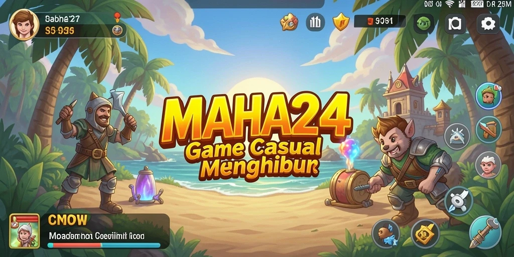 Tampilan gameplay menarik dari MAHA24 yang mudah dimainkan.