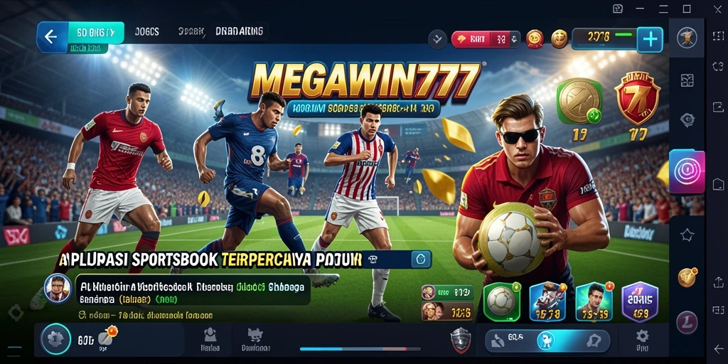 Tampilan menarik saat bertaruh di MEGAWIN777 dengan gameplay sportsbook.