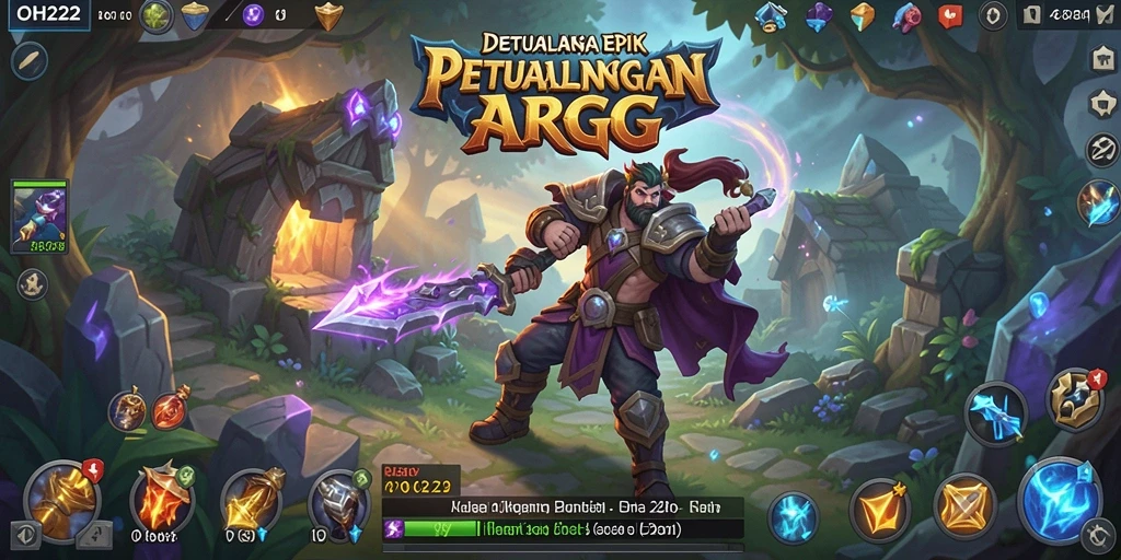 Tampilan gameplay OH222 yang menarik dan dinamis dalam ARPG.