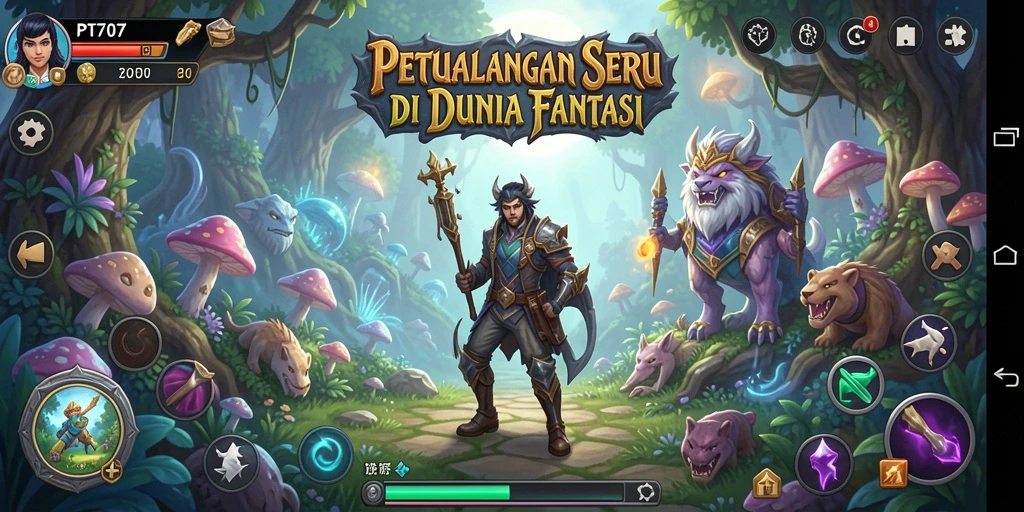 Screenshot PT707 menampilkan aksi mendebarkan dalam gameplay petualangan.