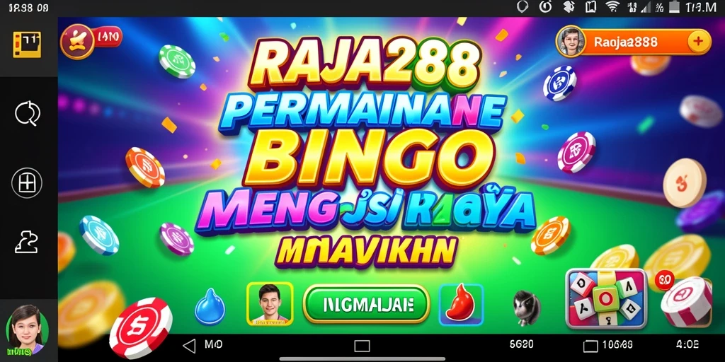 Tampilan gameplay seru dari RAJA288 saat bermain Bingo.