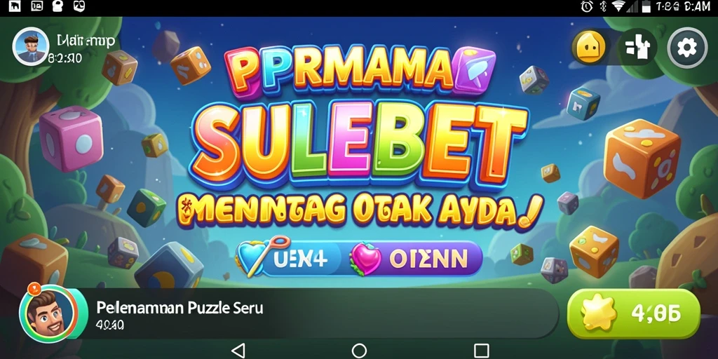 Screenshot utama SULEBET menampilkan gameplay menantang teka-teki.