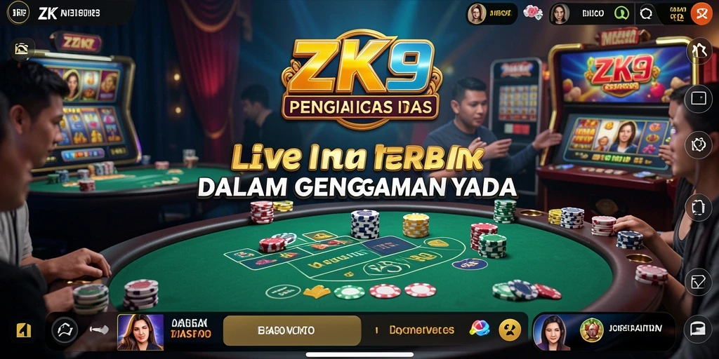 Tampilan gameplay ZK9 yang menarik dalam Live Casino.
